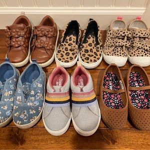 6 Pairs of Toddler Sneakers and Flats.